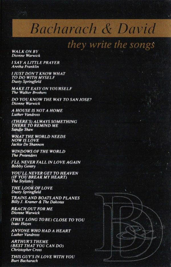  - Bacharach & David They Write The Songs