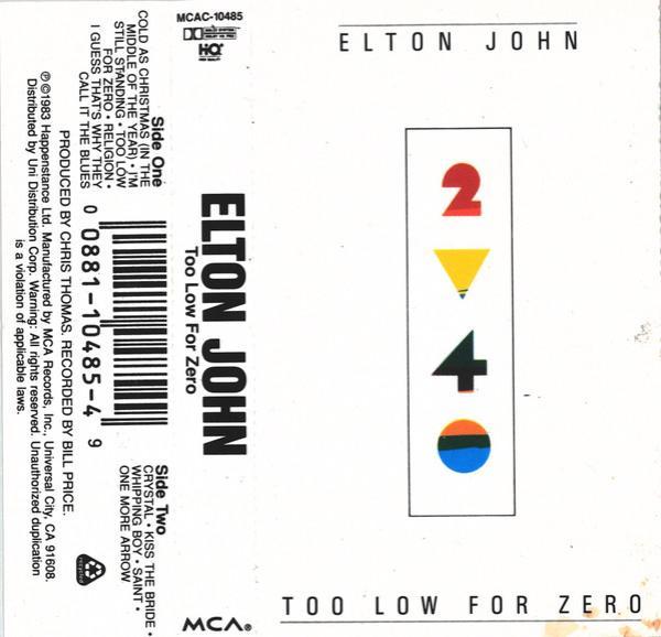 Elton John - Too Low For Zero