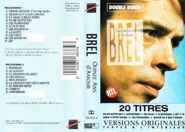 Jacques Brel - Quinze Ans D'Amour