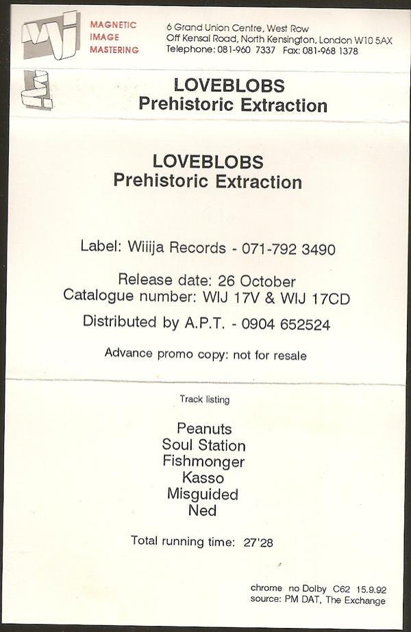 Loveblobs - Prehistoric Extraction