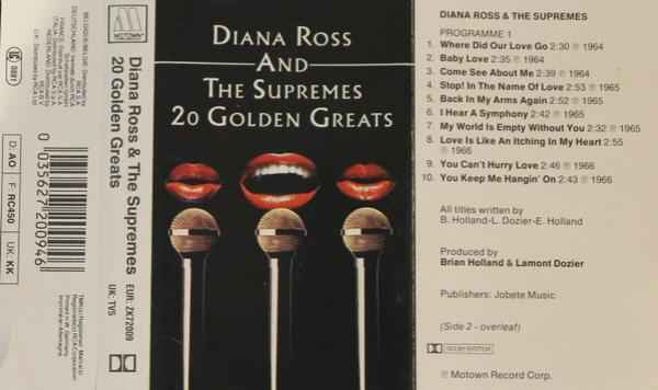 The Supremes - 20 Golden Greats